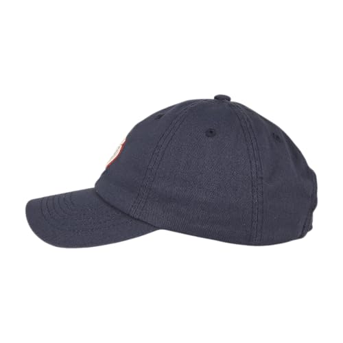 E BY ELIDAN NY Apple Dad Hat, New York Baseball Cap for Women Men - color: Navy With Red Apple