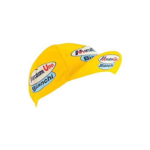 Retro Prestige Team Cycling Caps Classic L’Eroica Made in Italy - color: Mercatone Uno Bianchi, size: One Size