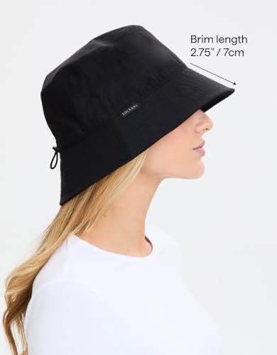 Solbari Unisex Bondi Bucket Hat UPF 50+ - color: Black, size: Large-X-Large