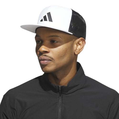 adidas Men's Trucker Hat - color: White/Black