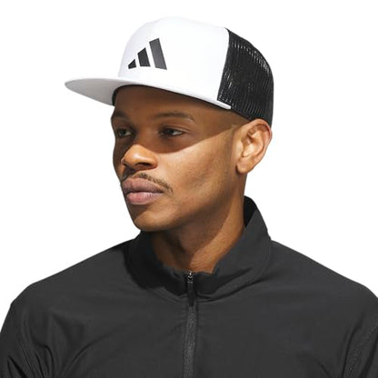 adidas Men's Trucker Hat - color: White/Black