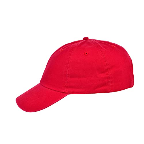 Lids Blank Baseline Dad Adjustable Strapback Hat - color: Red