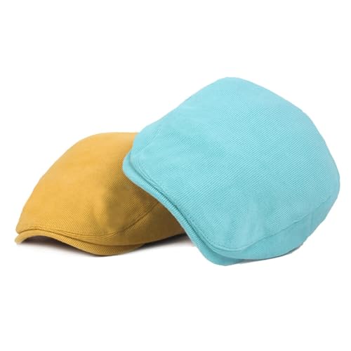 Classic Flat Cap for Men Adjustable Beret Newsboy Hat Breathable Cotton Golf Flat Cap Gatsby Driving Hunting Hat - color: Red