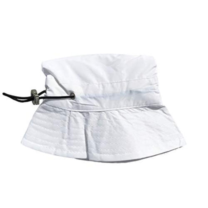 Toutacoo, Adjustable Bucket Rain Hat, Nylon Look - color: 06-white, size: Medium-Large