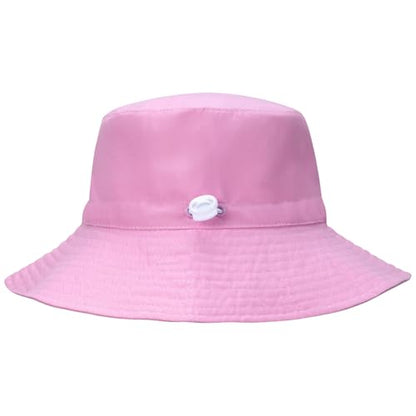 55cube Baby & Toddler Sun Hat UPF 50+ Bucket Hat with Chin Strap - color: 1pack Dusty Mauve, size: 6-24 Months