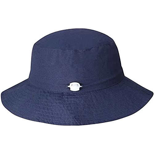 55cube Baby & Toddler Sun Hat UPF 50+ Bucket Hat with Chin Strap - color: 1pack Navy, size: 2-5T