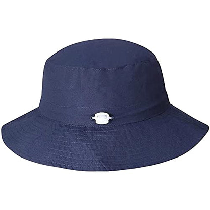 55cube Baby & Toddler Sun Hat UPF 50+ Bucket Hat with Chin Strap - color: 1pack Navy, size: 2-5T