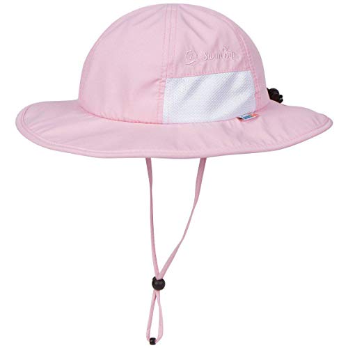 SwimZip UPF 50 Kids' Wide Brim Sun Hat, Sun Protection Hat - Baby & Toddler - color: Pink, size: 2-8 Years