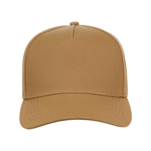 Lids Blank Hook Shot A-Frame Adjustable Snapback Hat – Breathable Mesh & Lightweight | Curved Bill | One Size Fits Most - color: Wheat