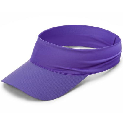 Cooling Sun Stretchy Visor Hat for Men Women,Soft Headband Visors - color: 1-purple