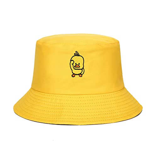 Tie Dye Bucket Hat Reversible Cotton Multicolored Fisherman Cap Packable Sun Hat - color: Duck
