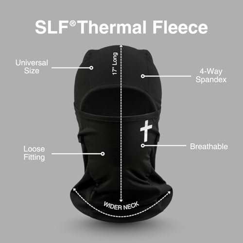 SLEEFS Thermal Fleece Balaclava - color: Faith Cross Black