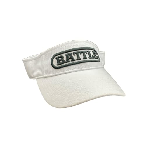 Battle Sports Premium Football Field Visor - color: White/Black