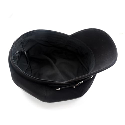 Newsboy Caps for Women Classic Beret Hats Autumn Winter Cap - color: C-black