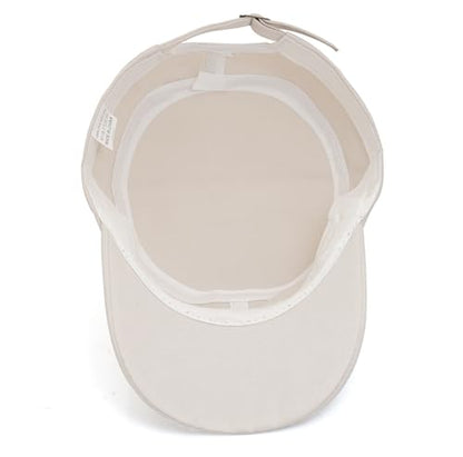 Unisex Basic Cadet Army Caps Everyday Military Style Hat - color: Beige