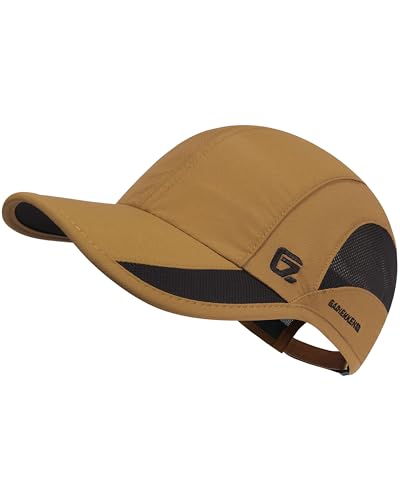 GADIEMKENSD Quick Dry Run Hat Cooling Breathable Mesh - color: Camel, size: 7-7 1/2