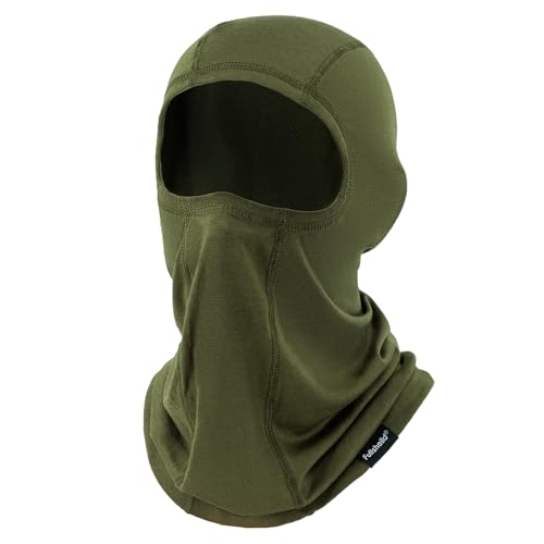 Summer Cooling Balaclava UPF 50+ Full Face Cover Lightweight for Men Women - color: Military Green