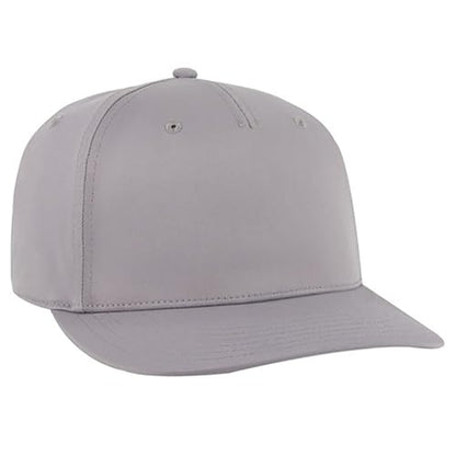 Ashen Fane Polyester Pro Style Structured High Profile Semi-Curved Bill Adjustable Snapback Hat - color: 5p - Grey