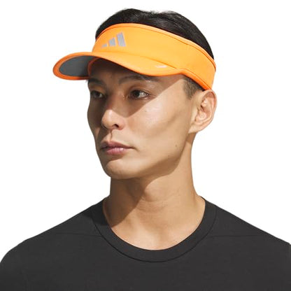 adidas Men's Superlite Visor - color: Pure Orange/Silver Metallic/White/3