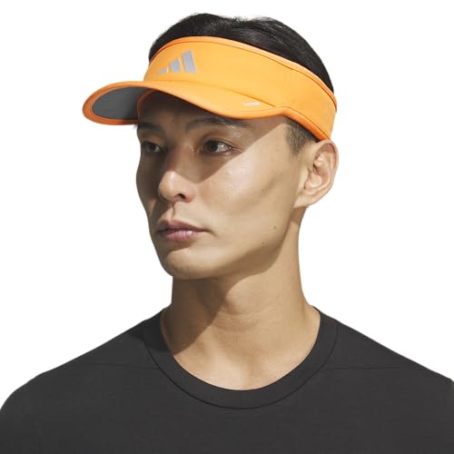 adidas Men's Superlite Visor - color: Pure Orange/Silver Metallic/White/3
