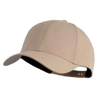 e4Hats.com 6 Panel Low Profile Structured Baseball Cap - color: Khaki