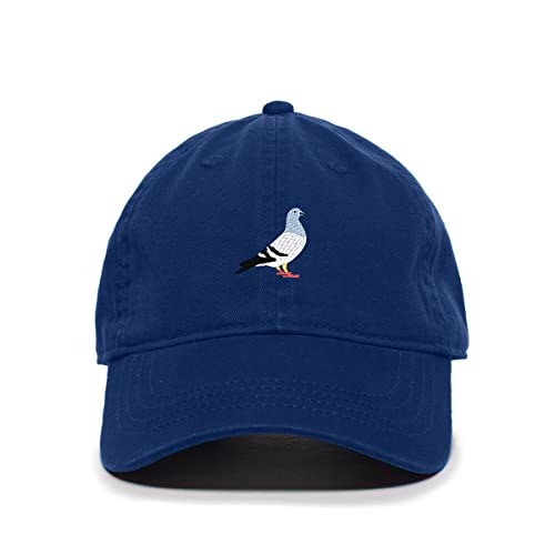 Pigeon Baseball Cap Embroidered Cotton Adjustable Dad Hat - color: Royal Blue