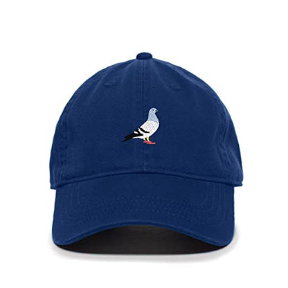 Pigeon Baseball Cap Embroidered Cotton Adjustable Dad Hat - color: Royal Blue