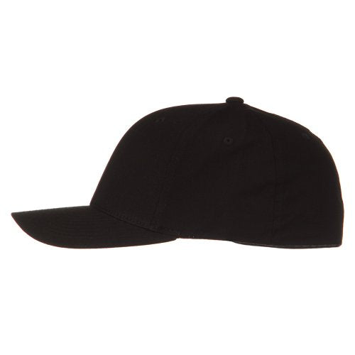 V-Flexible Cotton Twill Cap - color: Black, size: Large-X-Large