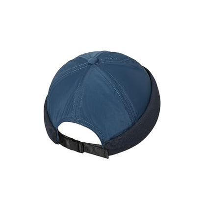 Clakllie Quick Dry Brimless Docker Cap for Men Summer Beanie Sailor Skullcap Lightweight Waterproof Adjustable No Brim Hat - color: Cdus-wbbh2401-blue