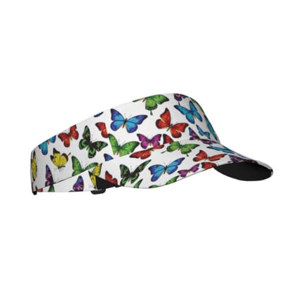 Leopard Print Sunscreen Visor Cap Adjustable Empty Top Athletic Beach Hat - color: 9