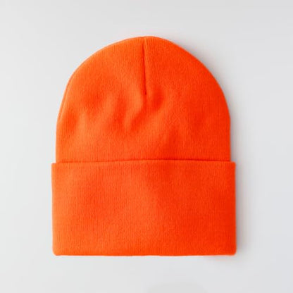 Carhartt Men's Knit Cuffed Beanie 104597 - color: Brite Orange