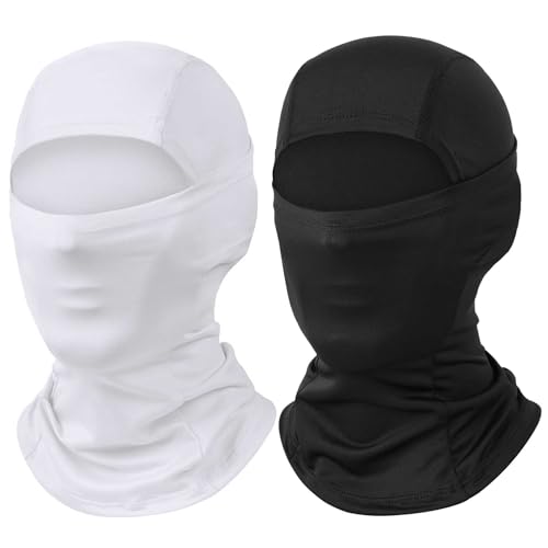 Ski Mask Balaclava Motorcycle Summer Face Mask Shiesty Mask for Men Women - color: A Black + White