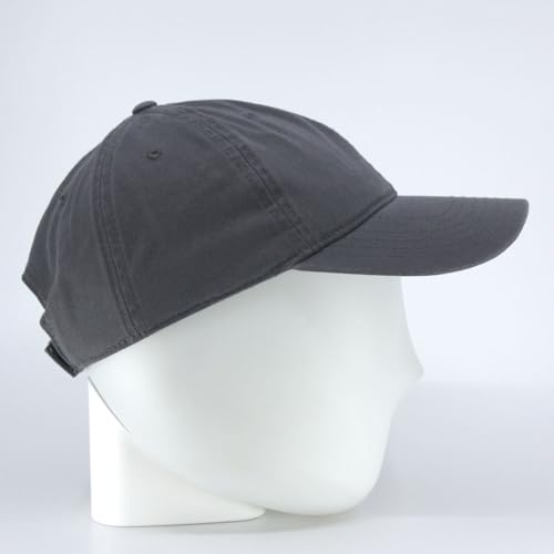 Classic Blank Dad Hat Cotton Adjustable Strap Baseball Cap - color: Charcoal Gray