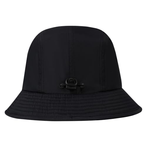 BASSDASH UPF50+ Fishing Bucket Hat for Men Women Lightweight Water Resistant Packable Outdoor Summer Sun Hats FH13 - color: Black