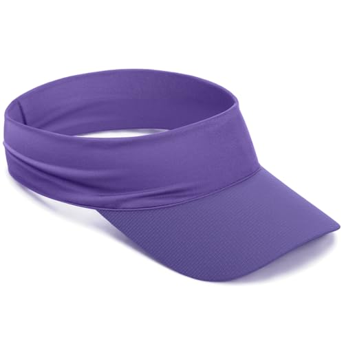 ROYBENS Cooling Visor Hat Women Men, Elastic Headband Sun Visor Golf Cap - color: Purple