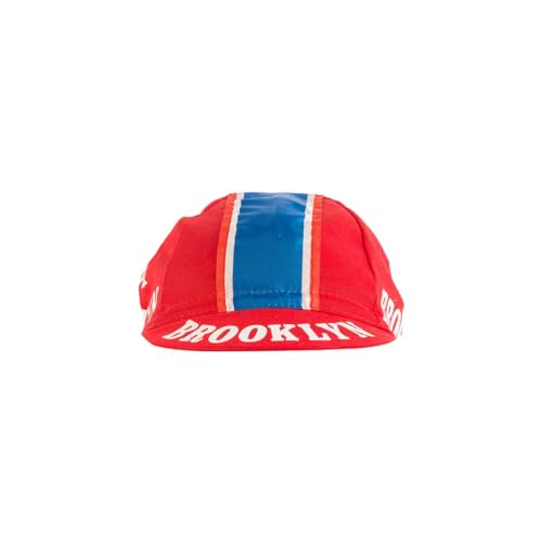 Retro Prestige Team Cycling Caps Classic L’Eroica Made in Italy - color: Brooklyn Red, size: One Size