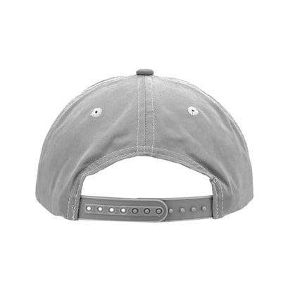 5 Panel High Profile Relaxed Cotton Blend Rope Hat - color: Grey