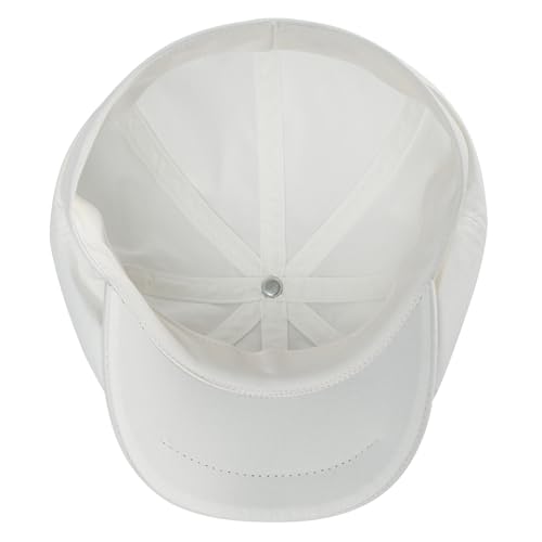 Toddler 8 Panel Cotton Newsboy Cap - color: White, size: 6-24 Months