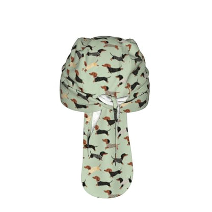 Adjustable Cycling Cap, Quick Dry Sports Bandana Skull Cap Helmet Liner - color: Funny Dachshunds Dogs