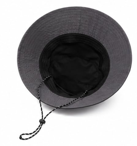 Packable Outdoor Bucket Hat – Lightweight Waterproof Quick-Dry Sun Hat for Hiking & Fishing - color: Grey