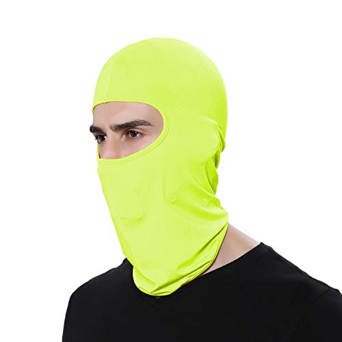 Pack of 3 Ski Mask Bandana Face Hat for Outdoor Airsoft Motorcycle Hood Helmet Balaclavas Headwear - color: Green