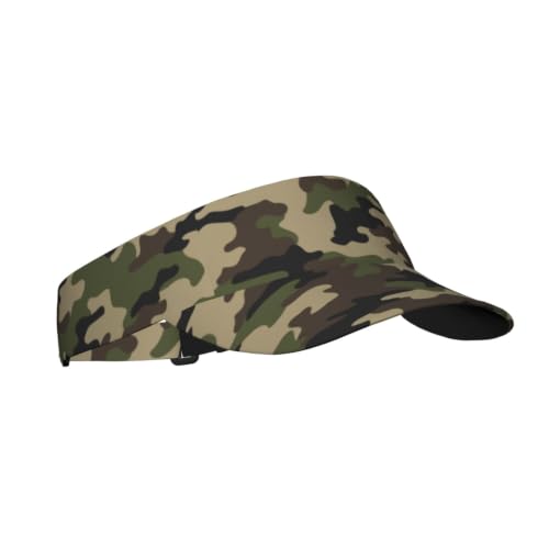 Leopard Print Sunscreen Visor Cap Adjustable Empty Top Athletic Beach Hat - color: 14