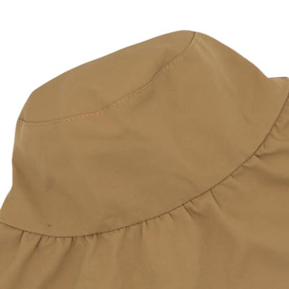 Women Summer Rain UV UPF 50 Sun Protection Wide Brim Hat - Foldable Bucket Sun Hat - color: Camel