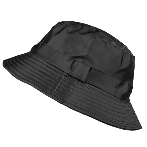 Toutacoo, Bucket Rain Hat - color: 01-black Size M, size: Medium