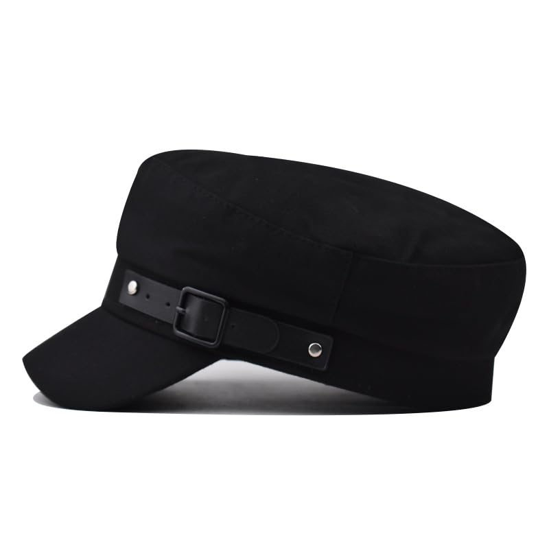 Chauffeur Hat Newsboy Cap Beret Driver Costumes Captain-Hat for Men Women - color: Black-b