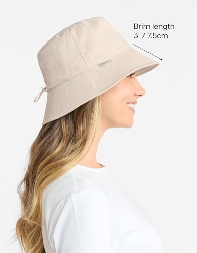 Solbari Unisex Bondi Bucket Hat UPF 50+ - color: Beige, size: Small-Medium