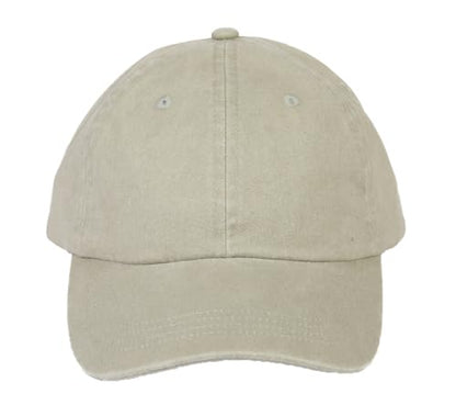 Dad Hat Baseball Cap Unisex Outdoor Unstructured Washed Soft Cotton Mountain Hat - color: Blank , Beige