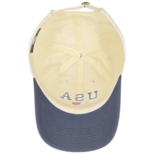 E BY ELIDAN USA Hat, Embroidered American Flag Baseball Cap for Men Women - color: Cream + Navy