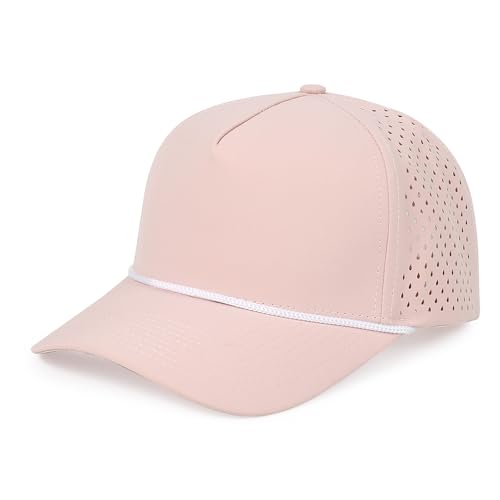 HH HOFNEN Quick Dry Baseball Cap Snapback Golf Trucker Hat for Men Women - color: #1 Pink