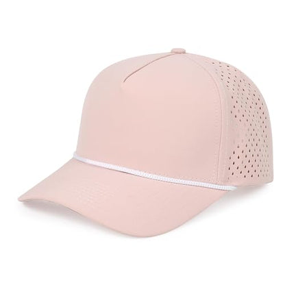 HH HOFNEN Quick Dry Baseball Cap Snapback Golf Trucker Hat for Men Women - color: #1 Pink